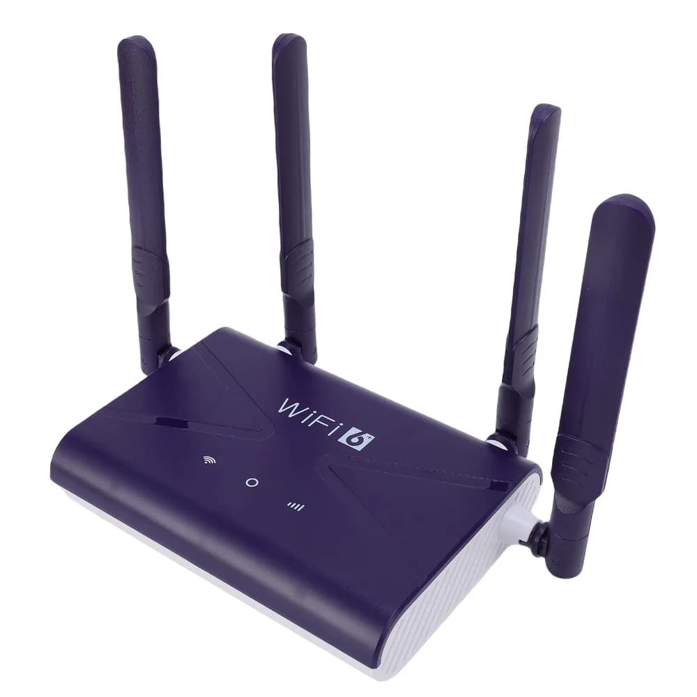 Hotspot Mobile WiFi6 300Mbps 4G 5G LTE CPE con Slot SIM, 4 Antenne, Plug & Play per Auto, Laptop, PC, Smart TV, Casa e Ufficio