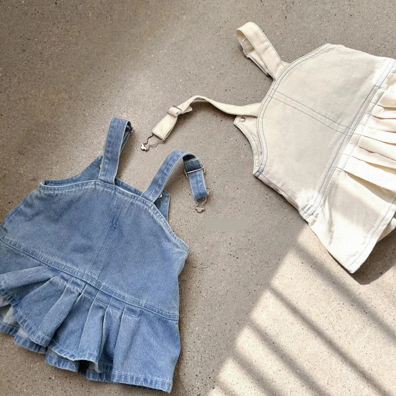2025 Primavera Nuovo Neonata Senza Maniche Abito di Jeans Neonato Bambino Solido Vestito Dalla Cinghia Infantile Ragazza Dolce Principessa Sling Dress 0-24M