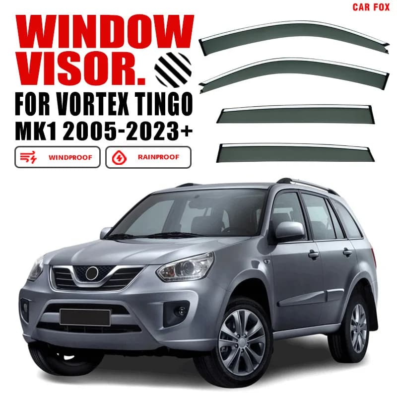 Per Chery Vortex Tingo 2005-2023 Finestra di automobile Visiera Tenda Shelter Parabrezza Finestrino laterale Pioggia Parasole Accessori Car Styling