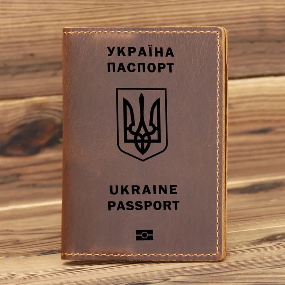 Custodia per passaporto Ucraina in vera pelle fatta a mano da uomo in vera pelle Custodia per passaporto Ucraina per custodia per passaporto