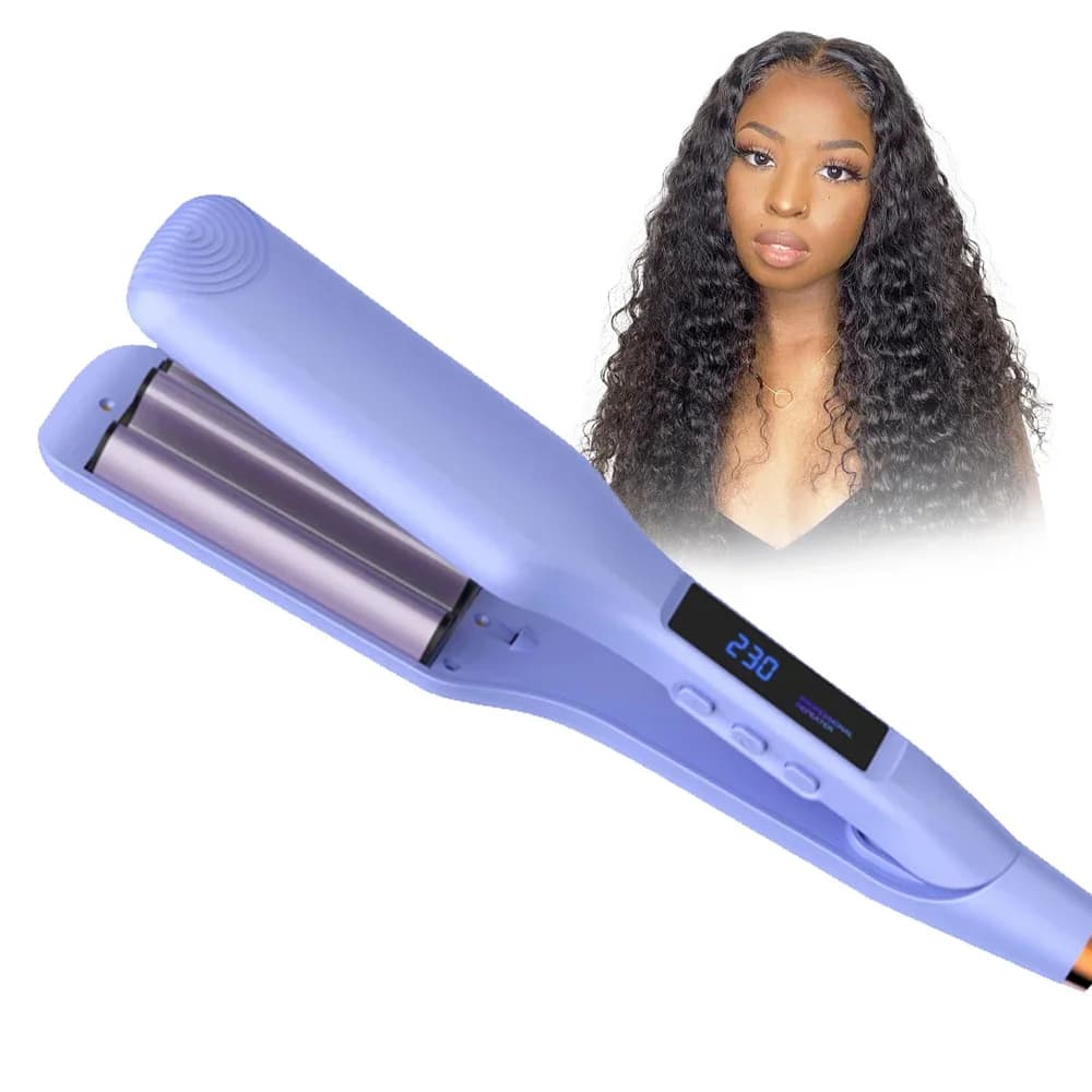 Bigodino for hair with ceramic wave LED display Iron curler 11mm Small roller Folder Waver Wrap Ribbon Hair styling tool
