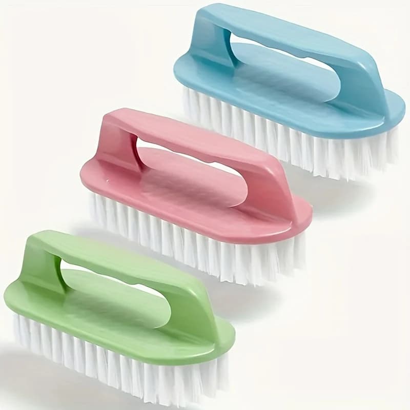Spazzola in plastica per uso domestico, 1 pezzo - Spazzola pratica per la pulizia e la strofinatura con setole morbide, adatta per vestiti e scarpe, multiuso
