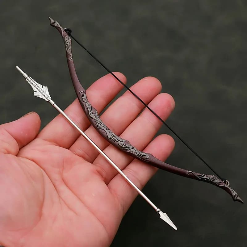 Accessorio per soldato in scala 1/6 Ancient Times Soldato Arco Freccia Modello per 12 ''Action Figures Bjd Body Dolls Decor