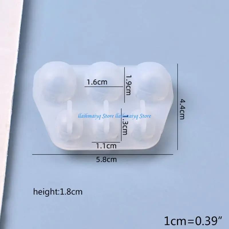 573B Skull for Head Bracelet Beads Silicone Mould Crystal Epoxy Resin Mold DIY Craft