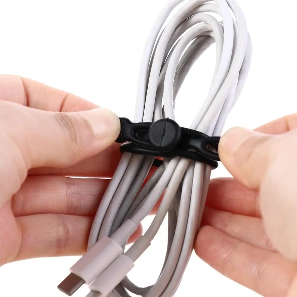 Sundries Manager Phone Cable Wire Winder Wrap Reusable Cable Ties Cable Fixing Straps Bundling Organizer Cord Organizer Straps