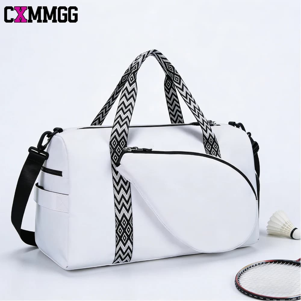 Borsa da Tennis e Palestra per Donne - Borsone Sportivo per 2 Racchette, Ampio Scomparto per Scarpe e Tasca Impermeabile, Adatta per Laptop da 15.6 Pollici