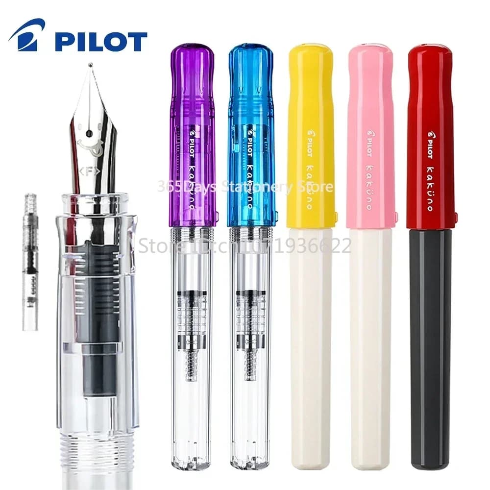 PILOT KaKuno Smile Face Penna stilografica FKA-1SR Sacchetto di inchiostro sostituibile Scrittura Materiale scolastico di cancelleria liscio Confezione regalo per ufficio
