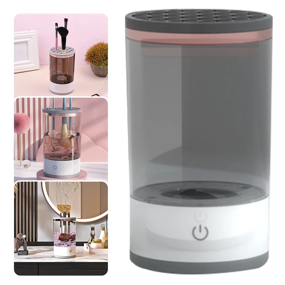 USB Powered Makeup Brush Cleaner Machine, Electric Dust Dryer for Makeup Brush Set of All Sizes