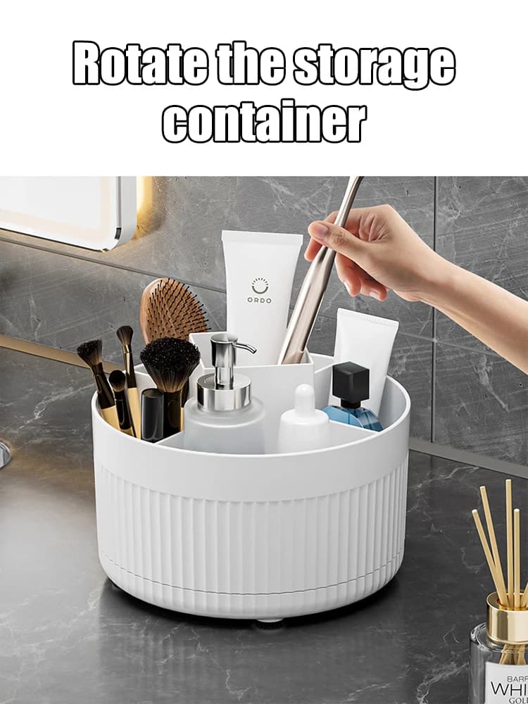 360 ° Contenitore Rotante da Tavolo per Pennelli da Trucco, Scaffale Cosmetico, Porta Pennelli Ombretto, Rossetti e Penne