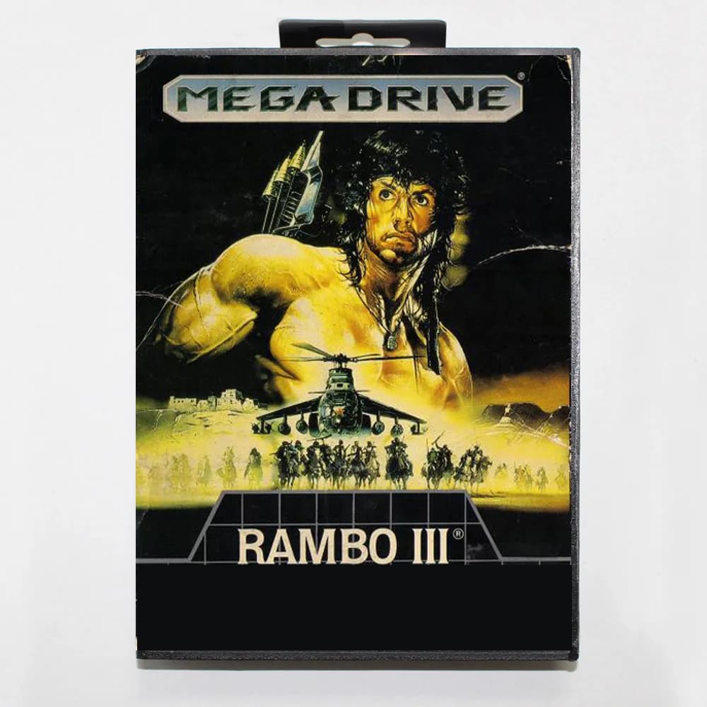 Custodia BR a 16 bit per scheda di gioco MD Rambo III per cartuccia per console per videogiochi Sega Megadrive Genesis