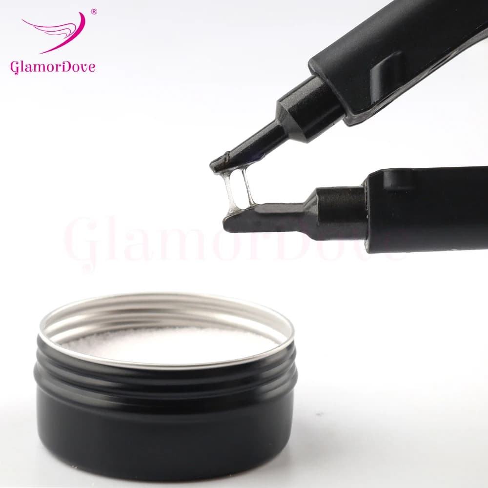 GlamorWhere strong sealing keratin glue – Italian protein wall decal Fusion for hair extensions with I/U/V tip