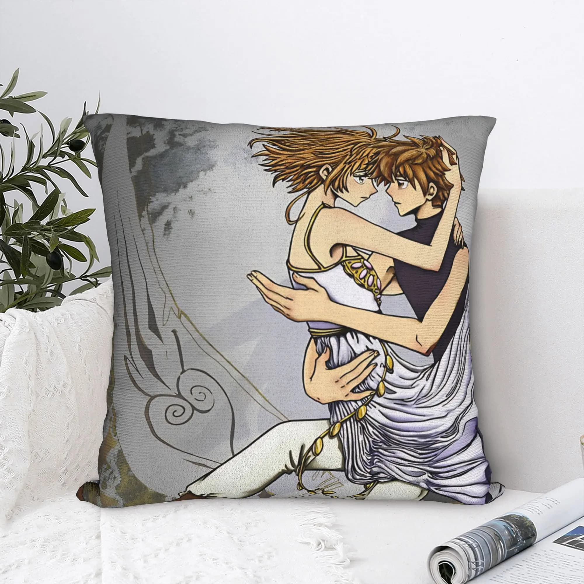 Pillow Case Tsubasa Sakura Syaoran Soft Pillow Cover For Office Car Home Decor Kawaii Pillowcases