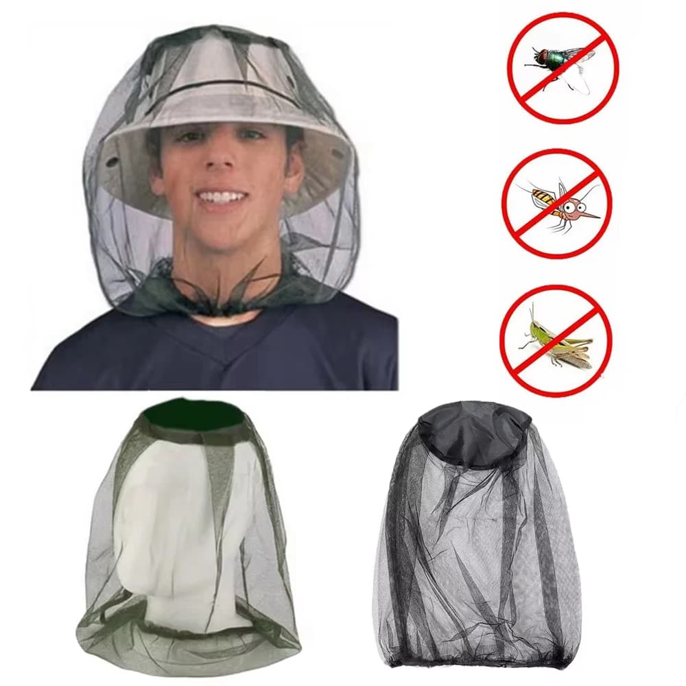 Summer Outdoor Mosquito Head reti a rete protezione Uv cappello da pescatore cappello da giardinaggio cappello a prova di insetti per l'escursionismo berretto da pesca da campeggio