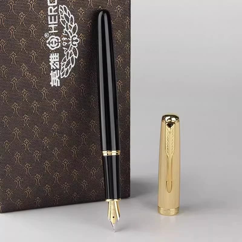 Hero 776 Fountain Pen, Official Authentic, Business Office & Calligraphy Pen, Luxury Gift Box Set for Gifting