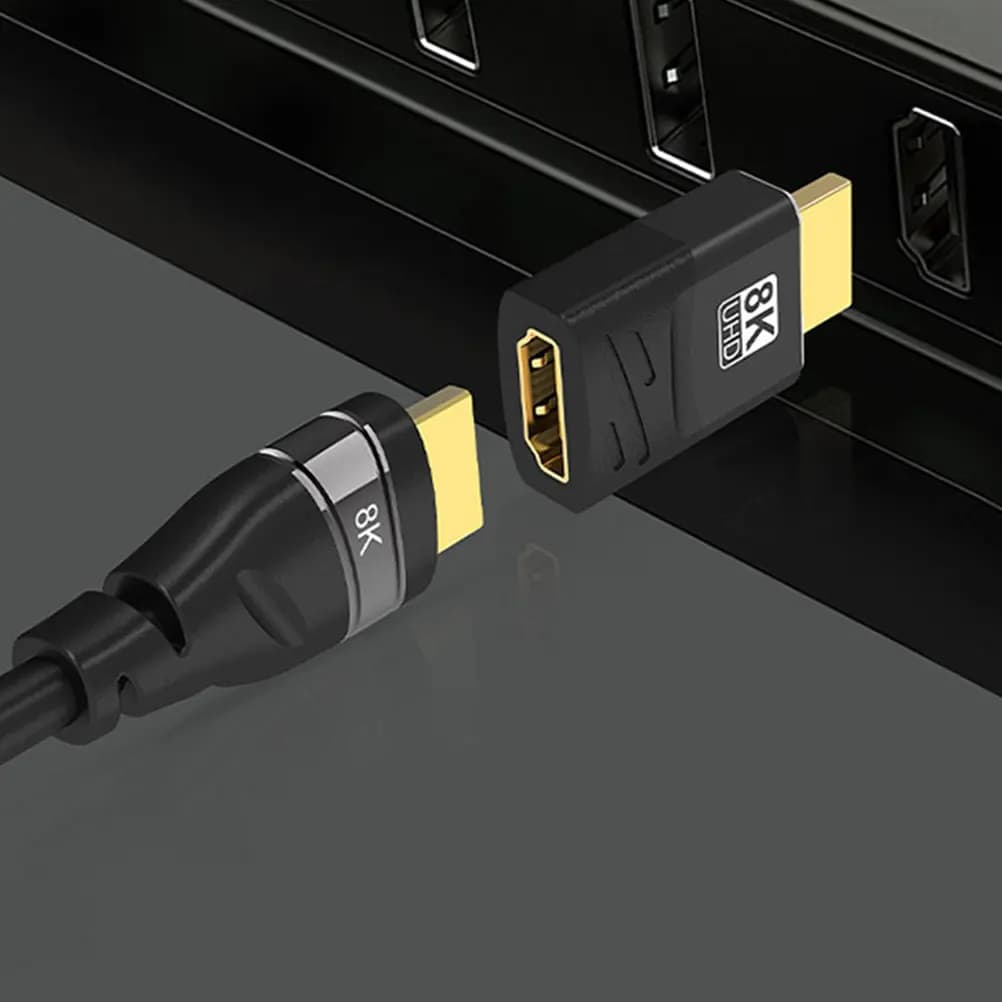 Adattatore Connettore Extender Mini di Alta Prestazione con Scocca in Alluminio per Computer Desktop, TV, Monitor, Laptop, Proiettore
