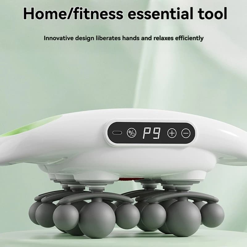 Body massage gun with high frequency vibration at 18 heads Deep tissue muscle band massager suitable for neck, shoulder, waist, abdomen and