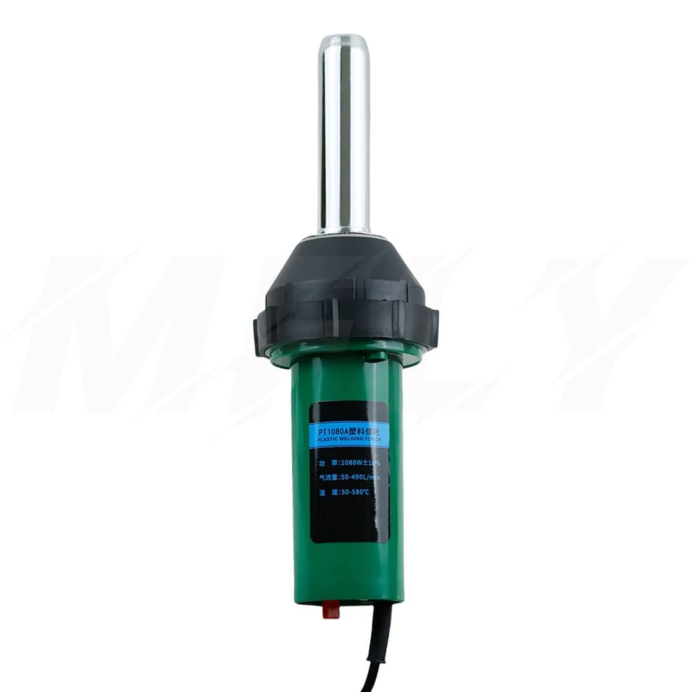 Saldatura della torcia ad aria calda per saldatura a caldo in plastica da 1080 W con kit tubo flessibile per ugello per saldatrice, temperatura regolabile