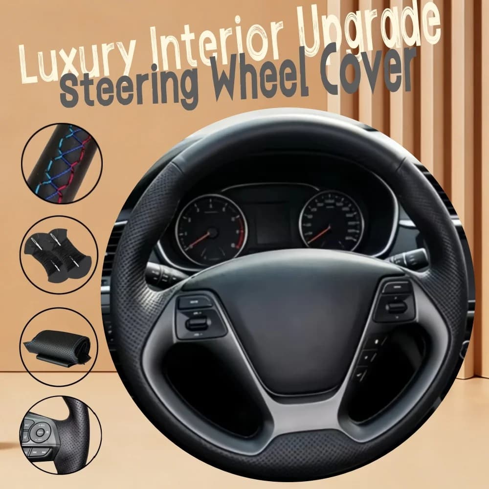 Customize Microfiber Leather Car Steering Wheel Cover K3S 2014 K2 Rio 2015 2016 Ceed 2012-2017 Steering Wrap Cover For Kia K3