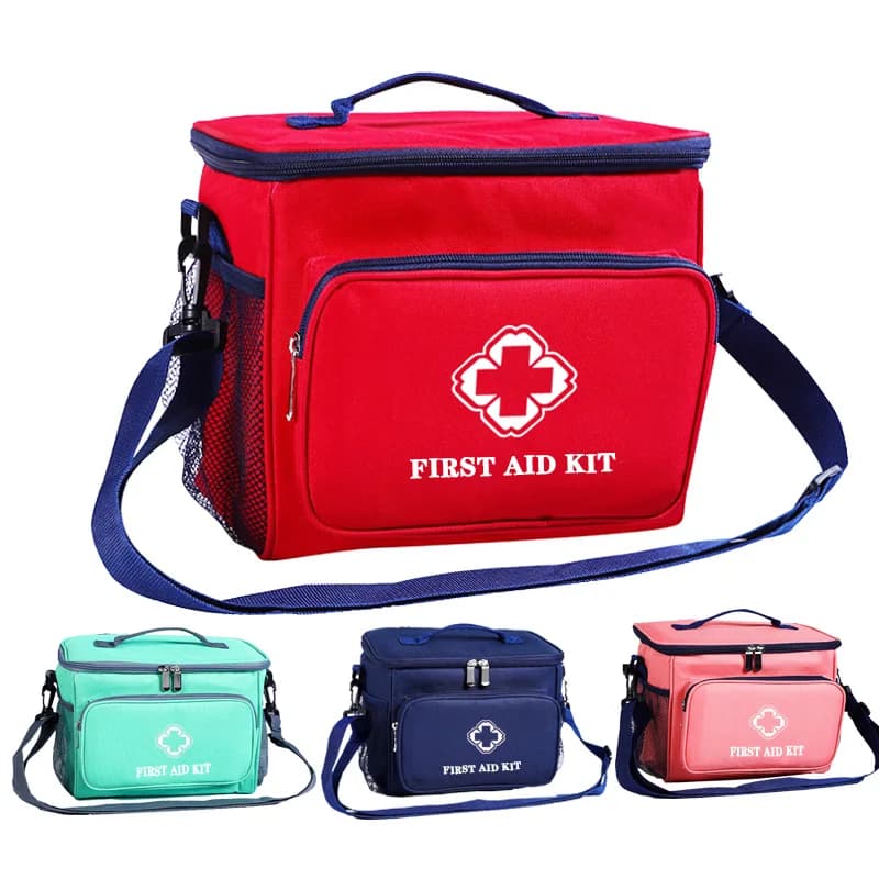 Borsa per la conservazione dei medicinali di grande capacità Kit di pronto soccorso da viaggio vuoto Organizzatore di medicinali portatile Kit di sopravvivenza di emergenza per auto