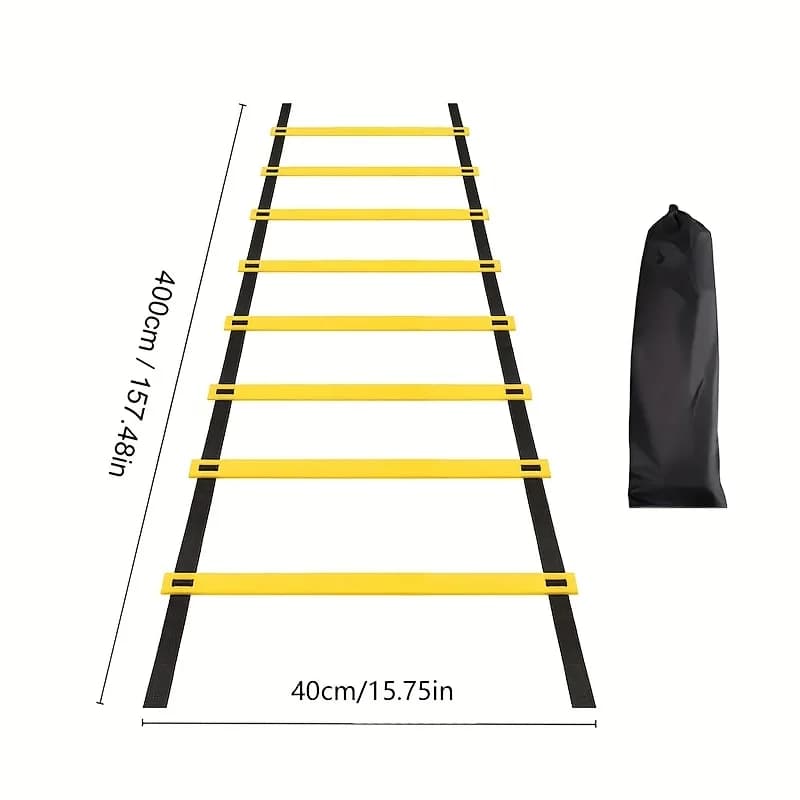 2-meter 4-section, 3-meter 6-section, 4-meter 8-section Agility Ladder, Speed Agility Training Ladder,Jump Rope Ladder,Portable