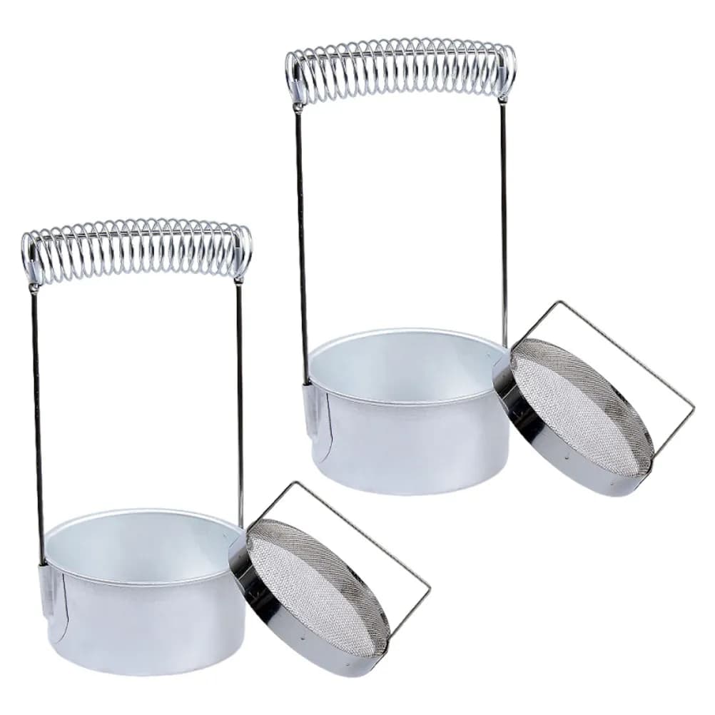 2 Pezzi Supporto per Pennelli in Acciaio Inossidabile con Base a Rete Fine, Stabile, per Asciugatura e Lavaggio di Pennelli da Pittura a Olio per Artisti