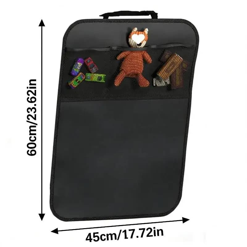 Rear seat cover for cars with 3 pockets, waterproof seat protection, car back protection, dirt resistant and scratches