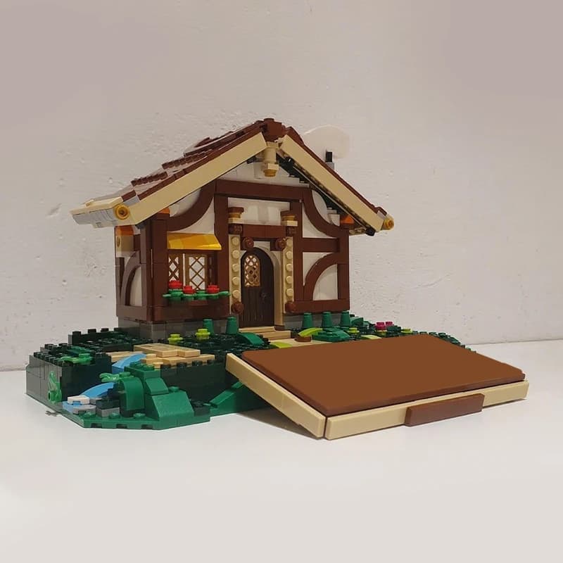 740 Pezzi MOC Ideas CUUSOO Modello di Casetta Medievale, Blocchi da Costruzione, Giocattoli Architettonici, Regalo di Natale, Educativo, Fai-da-Te, Mattoncini Creativi