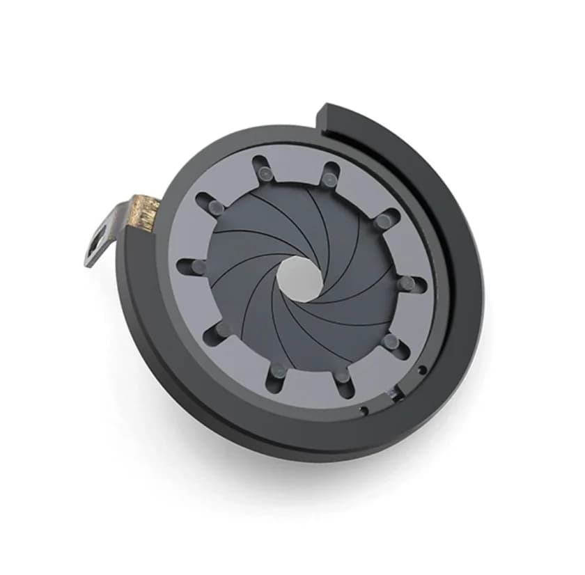 Membrana meccanica Iris Regola il condensatore della luce 4.5-18mm Apertura di arresto per il modulo ottico laser della fotocamera del microscopio integrato