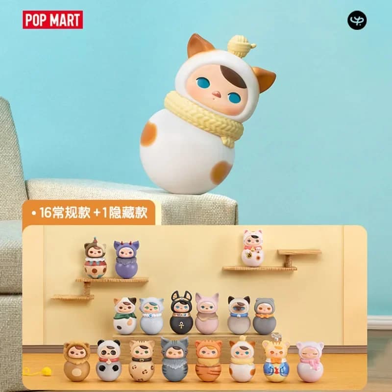 Popmart Pucky Rolp Potp Kitty Series Blind Box Guess Bag Scatola misteriosa Giocattoli Bambola Cute Anime Figure Ornamenti Collezione regalo