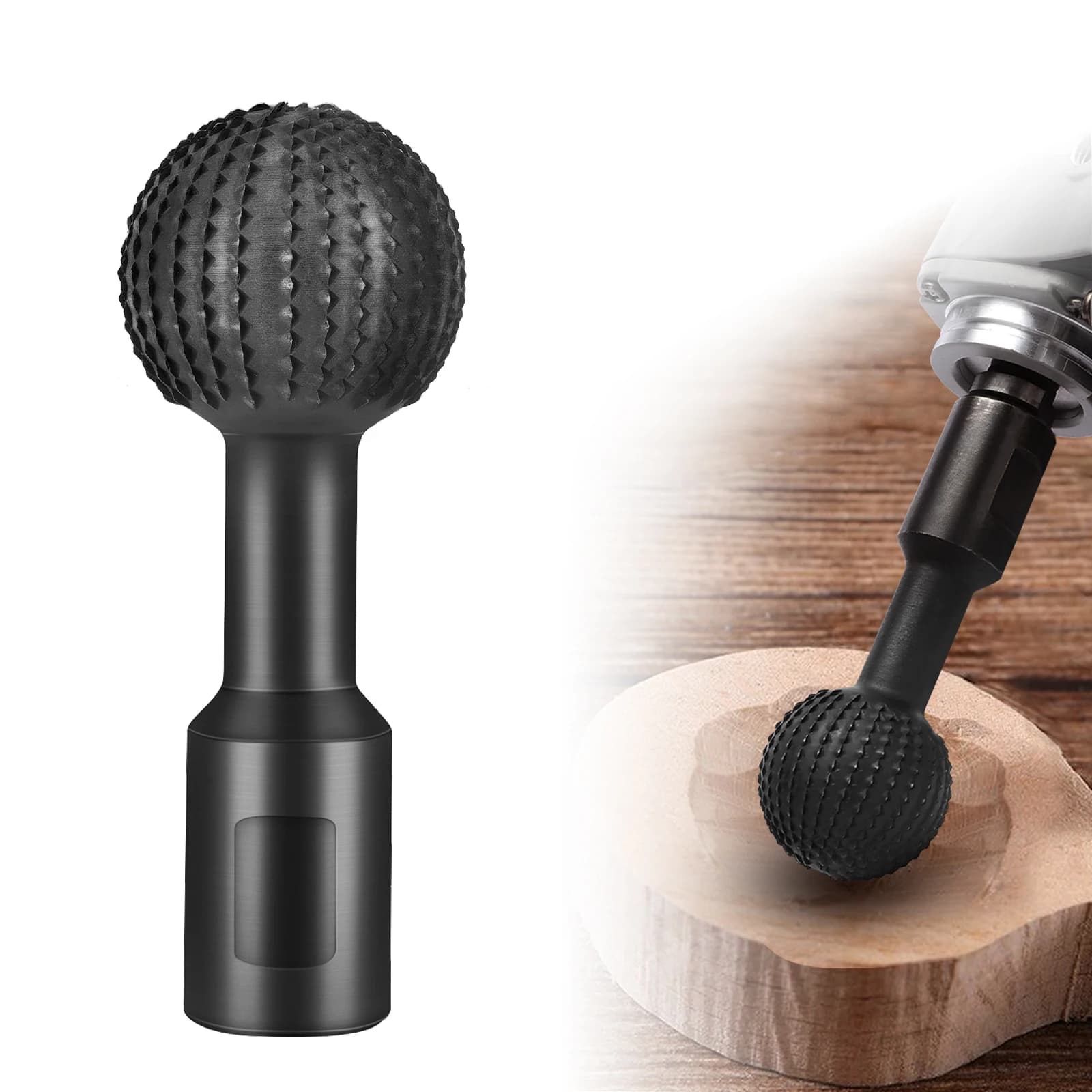 Mandrini sferici per smerigliatrice angolare a sfera Strumento per intaglio scanalatura in legno Smerigliatrice angolare Strumenti per taglio e modellatura fatti a mano per la lavorazione del legno