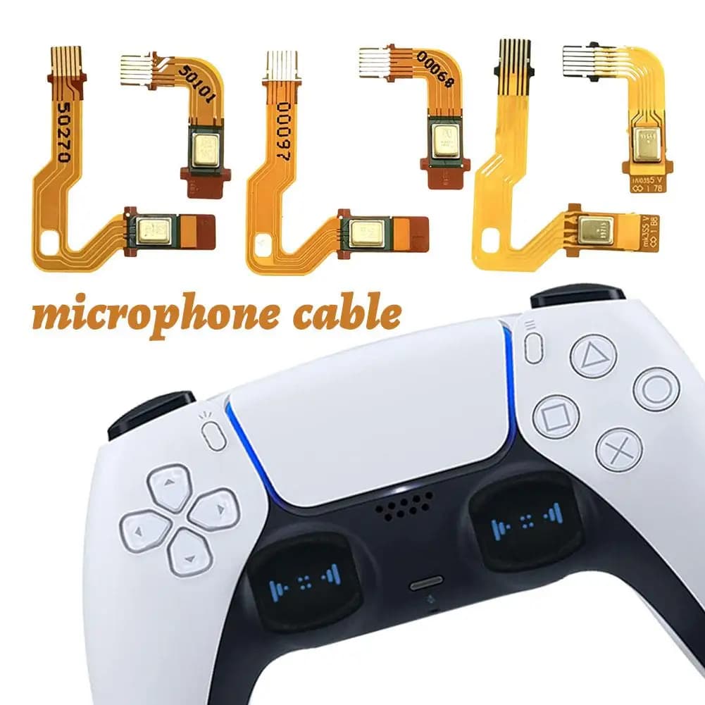 Cavo Microfono Integrato per Controller PS5, Ricambi, Cavi Altoparlanti Controller LR V1V2V3, Accessori Cavo Volume