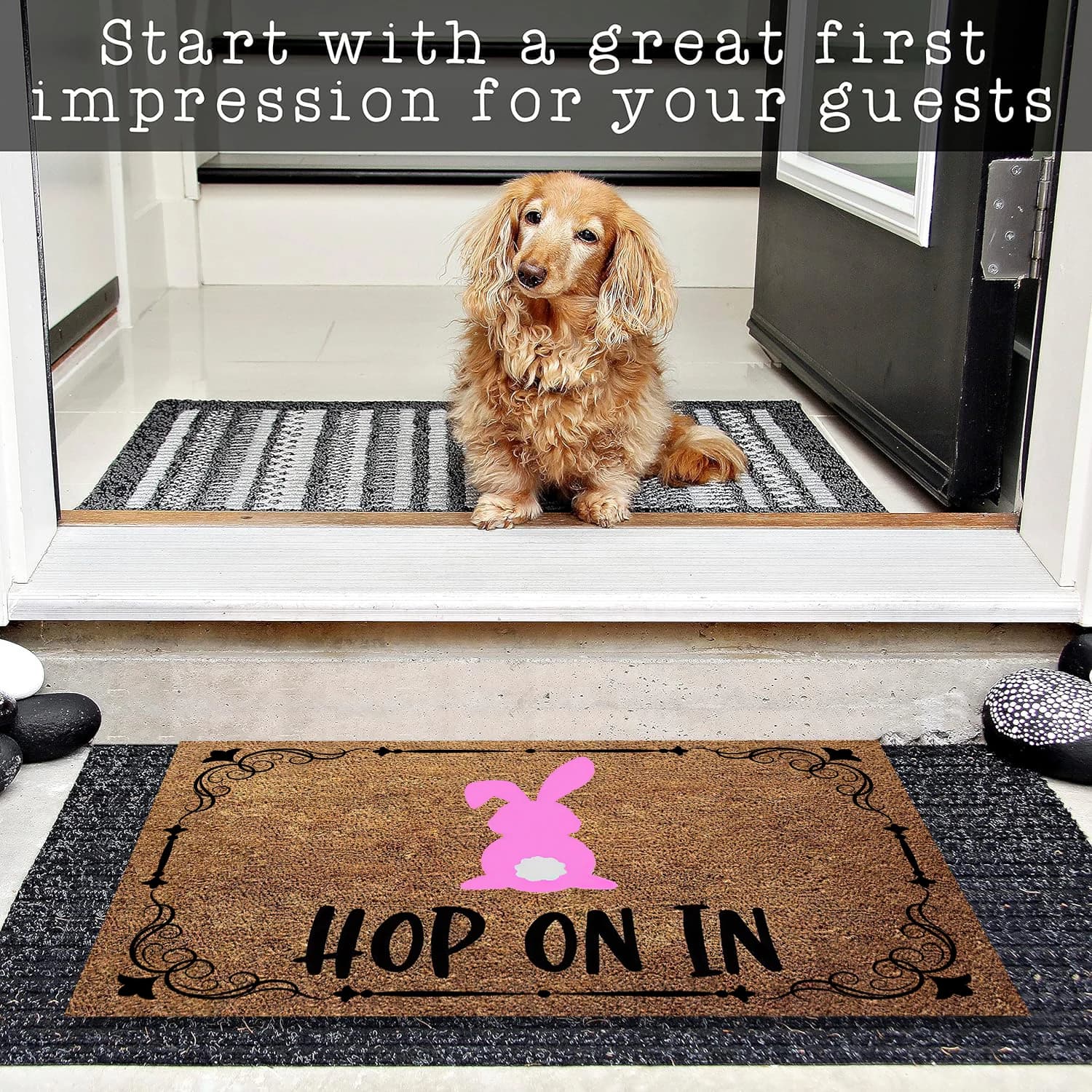 Hop On In EasterCappello rubber for bathroom, kitchen, garden, garage, door, mat, non-slip carpet, entrance carpet
