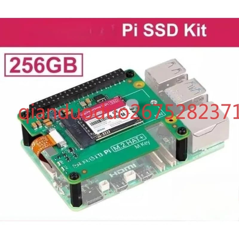 Suitable for Raspberry Pi 5 Official M.2 HAT + Compact SSD Kit PCIe Expansion Board NVMe Solid State