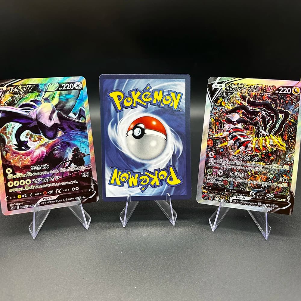 Carte Proxy PTCG Anime DIY da Collezione Galaerianmoltres V Lugia V Giratina V - Carta Singola da Collezione - Regalo per Bambini - Giocattolo per Bambini
