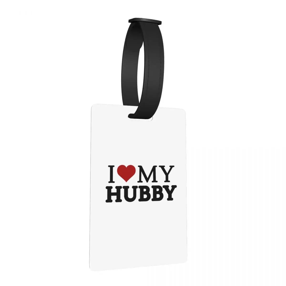 Etichette per Bagagli 'I LOVE MY HUBBY', Accessori per Valigie, Tag per Bagaglio da Viaggio, Porta Etichetta con Nome e Indirizzo