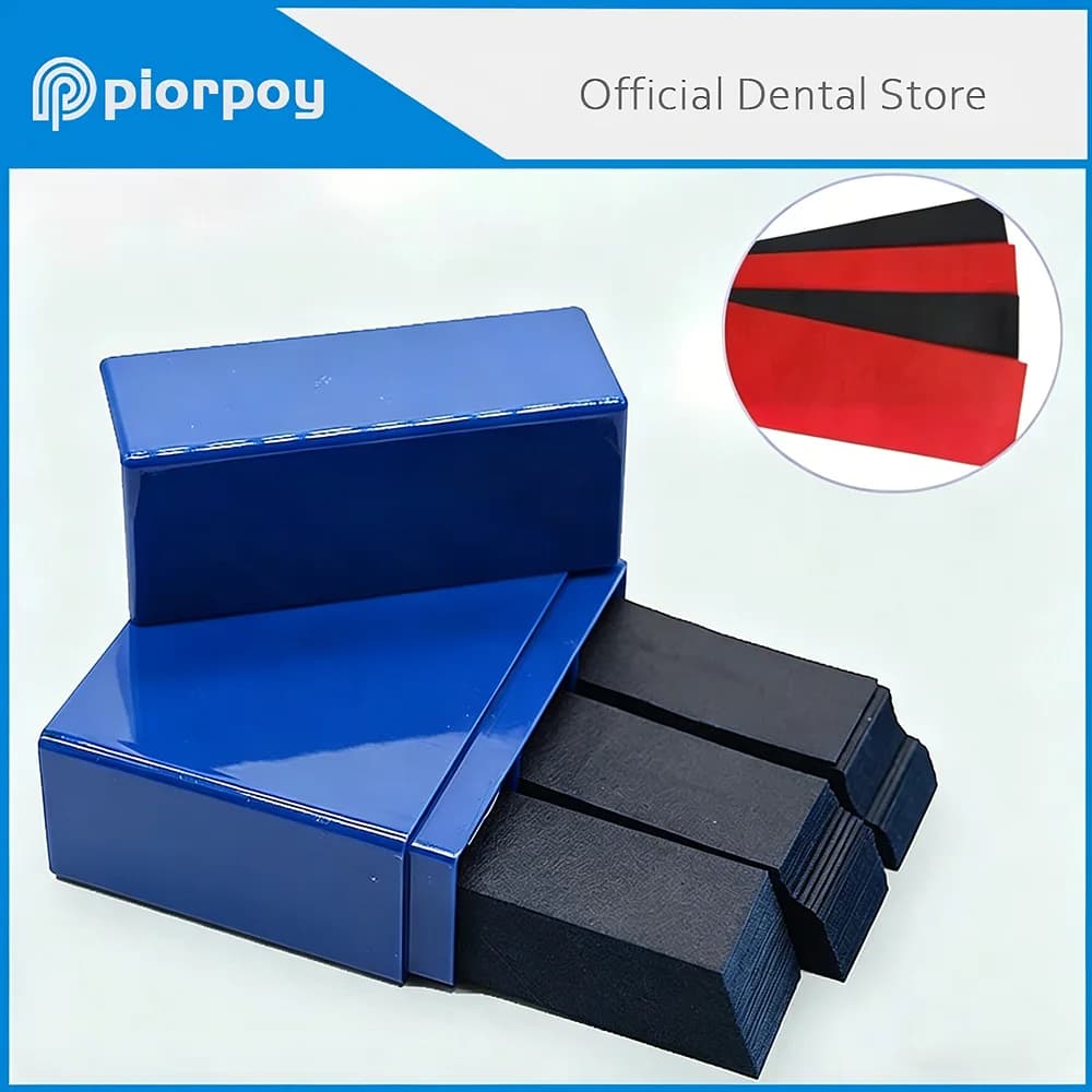PIORPOY 300Pcs Occlusive Paper Dental Articulating Orthodontic Strip Paper Teeth Care Whitening Dentist Tools 55*18m Dropship