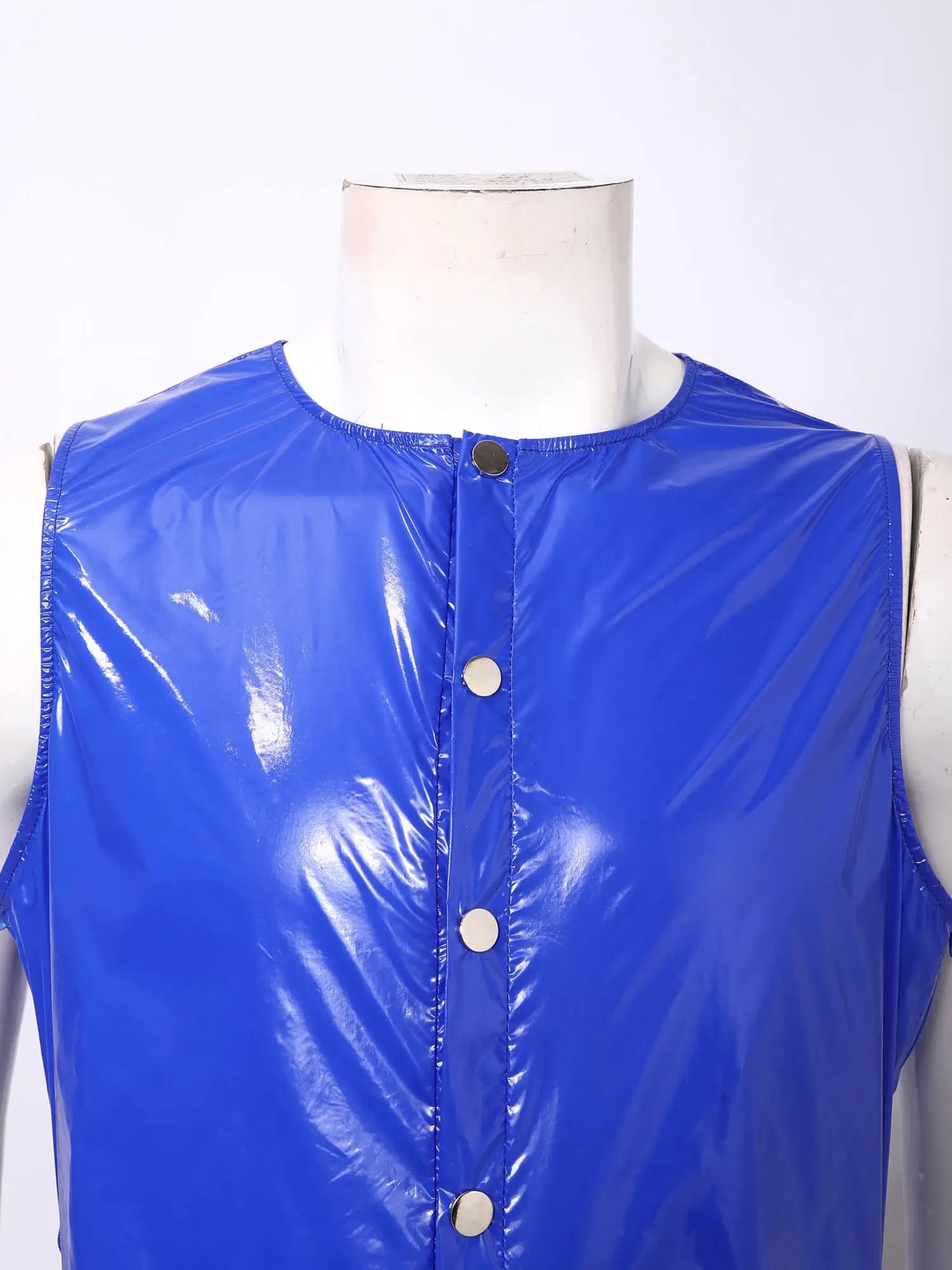 Costume da bagno intero impermeabile da uomo senza maniche con bottoni, facile da indossare, a prova di perdite, adattivo per esigenze speciali