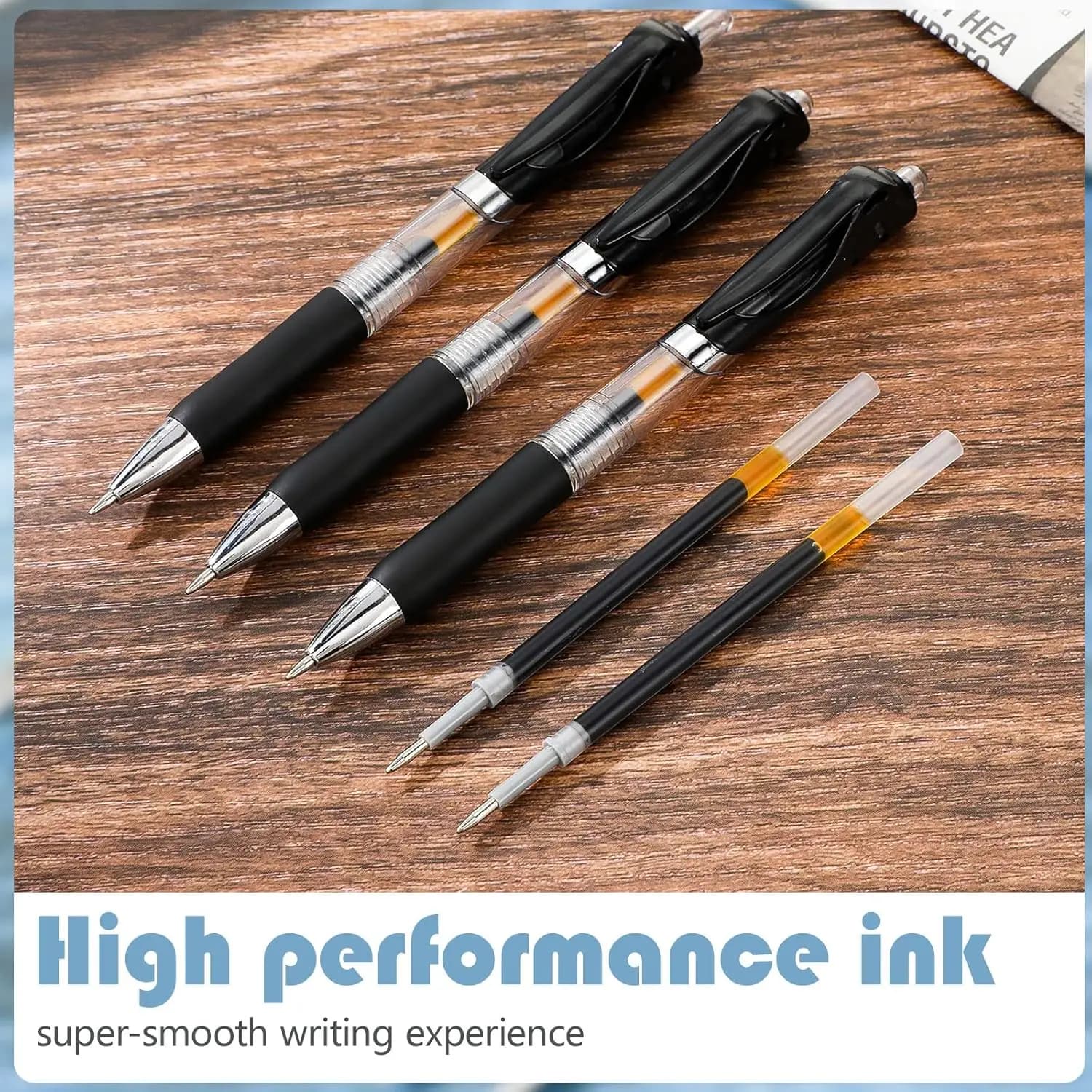 Set di 18 adorabili penne gel, con punta extra fine da 0,5 mm, punte in plastica retrattili, adatte per forniture scolastiche e da ufficio