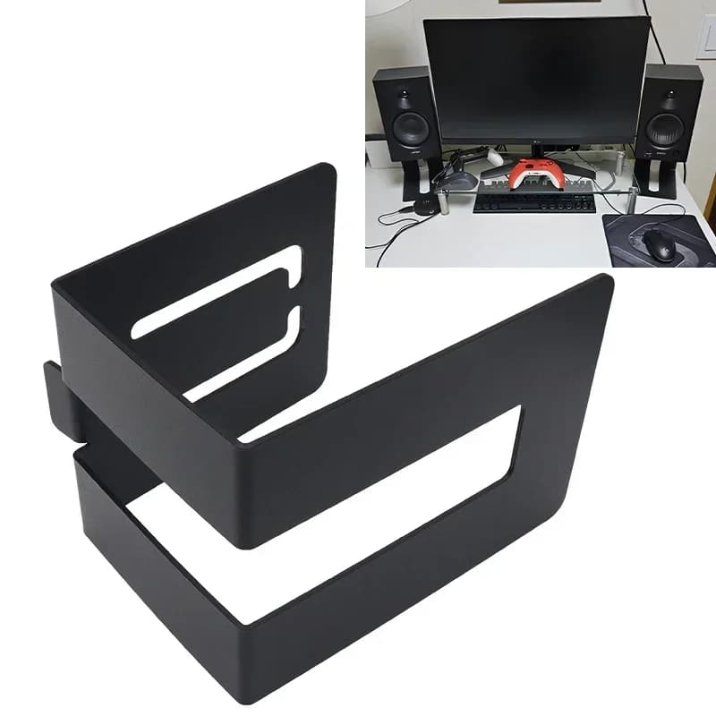 Supporti per supporto per altoparlante da tavolo Staffa per sistema audio Altoparlante per computer Supporto robusto Supporto per altoparlante per monitor da studio a forma di spazio