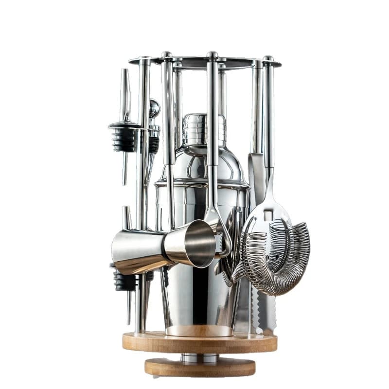 Cocktail Bartending Set Cup Tools Set 304 Stainless Steel Ice Filter Measuring Cup Shaker Food Grade