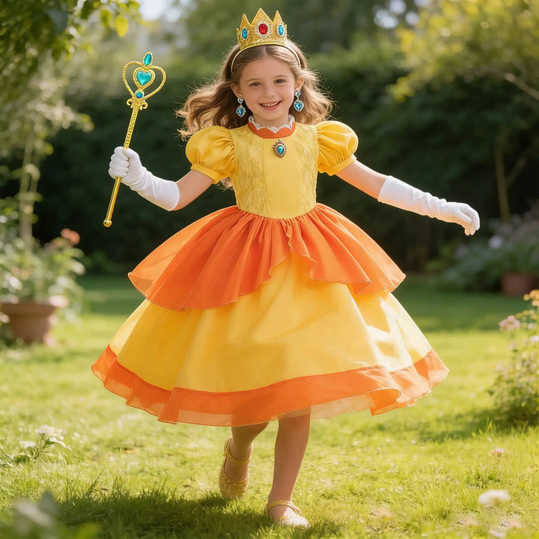 Vestito color pesca per bambina, costume da principessa 2026, nuovo abito da carnevale per performance, vestito per feste di compleanno per bambini, vestiti per bambini
