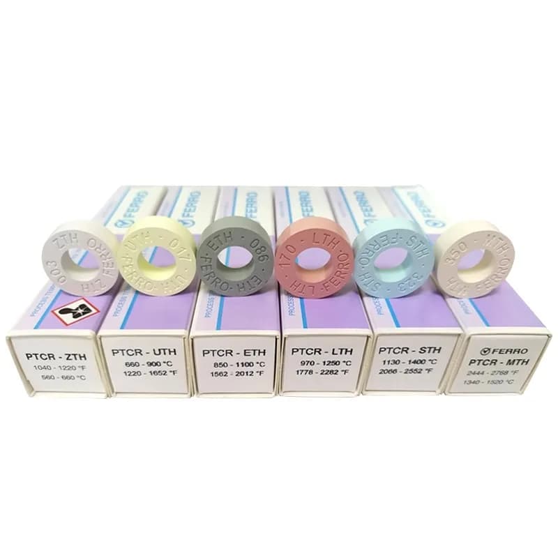 15Pcs/box Temperature Measuring Ring 560-1750 ℃ High-precision Kiln Temperature Detection Disposable Tool Fit Various Processes