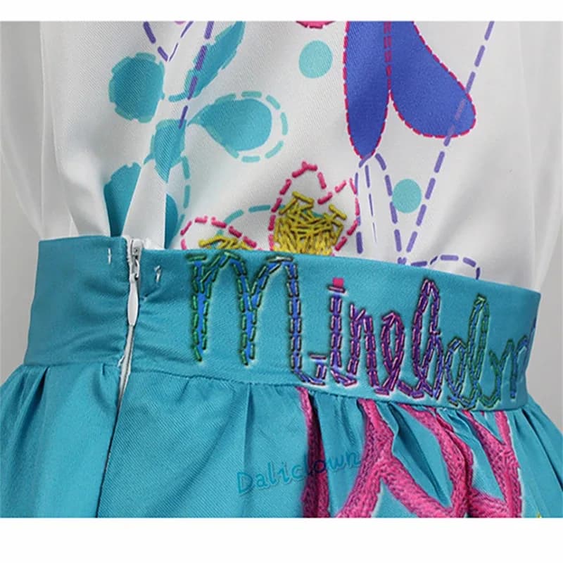 Anime Cosplay Mirabel Madrigal Cosplay Mirabel Costume Adulto Bambini Ragazze Principessa Fancy Dress Occhiali Halloween Compleanno Par 72th