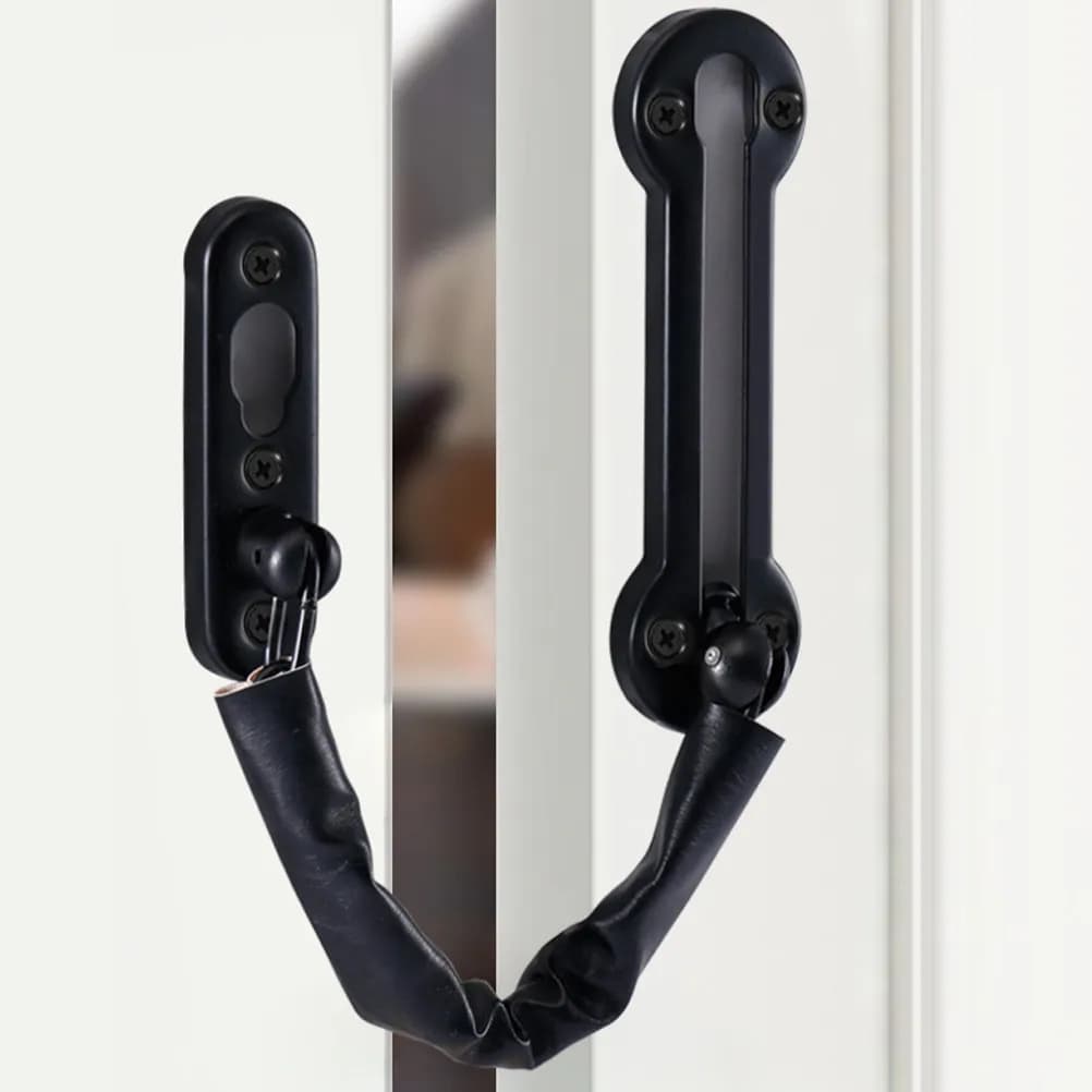 Catena di Sicurezza per Porta in Acciaio Inox, Design Robusto e Spesso, Facile da Installare, per Hotel, Uffici, Case, Sicurezza Interna