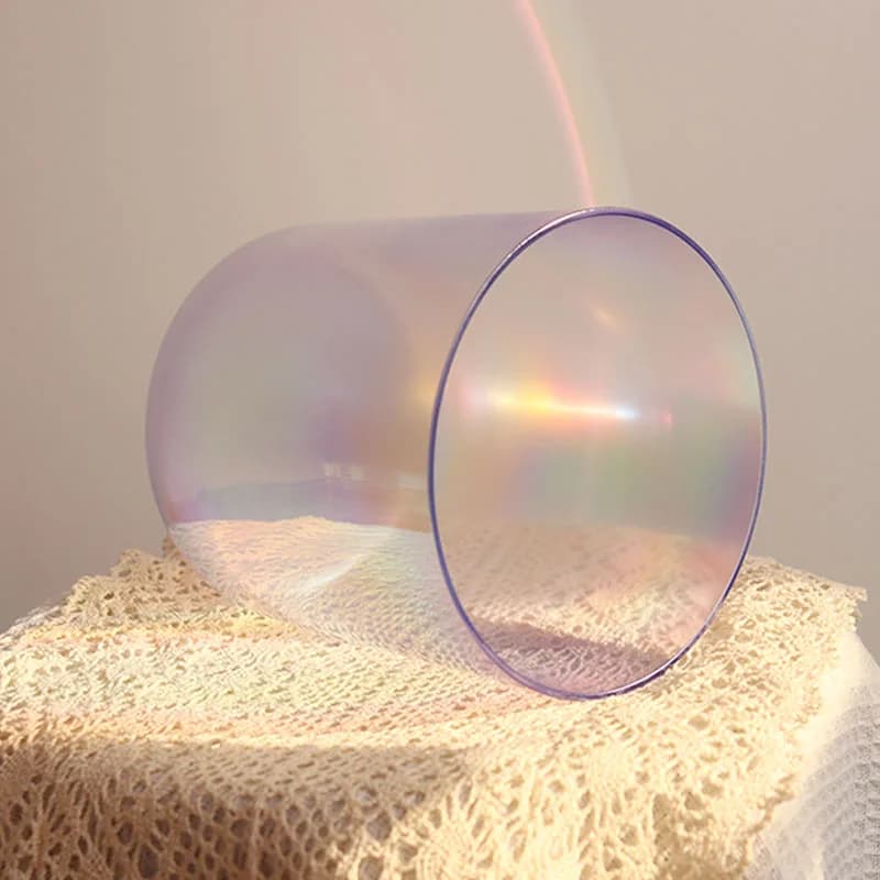 ZHQH Clear Light Purple 7inch Quartz Crystal Singing Bowl Natural Crystal Amazing Sound Reiki Healing Crystal Singing Bowl