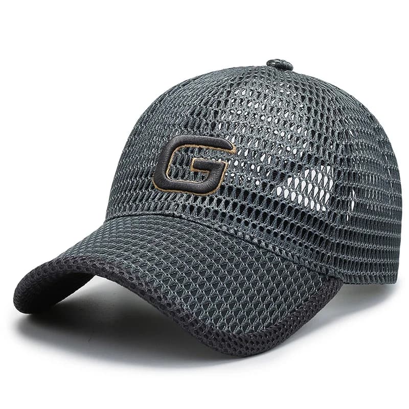 Net cap for men, summer hat, breathable baseball cap for sun protection and shade, fishing hat, baseball cap for outdoor sports,