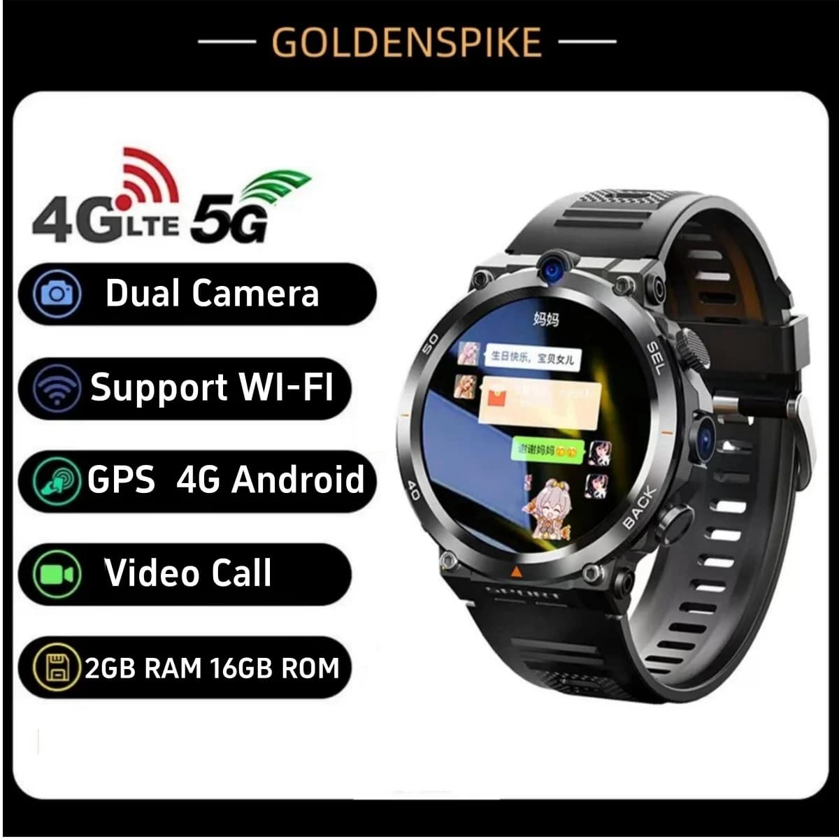 4G LTE Android 10.0 Astuto Della Vigilanza di Affari IP67 Impermeabile SIM Card Chiamata Internet Doppia Fotocamera 900mAH Batteria GPS WIFI Smartwatch
