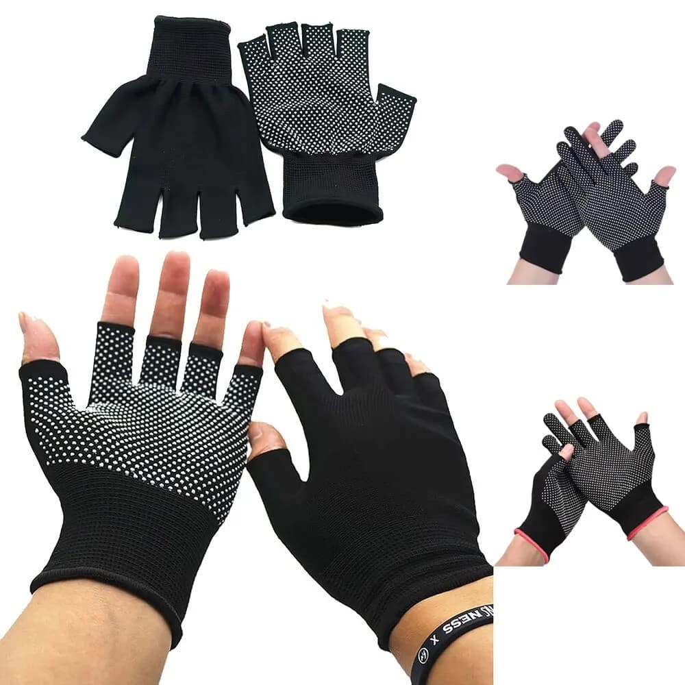 1 pair of fingerless bicycle gloves, light sun protection, anti-slip, outdoor training gloves, fitness, cycling, motorcycle