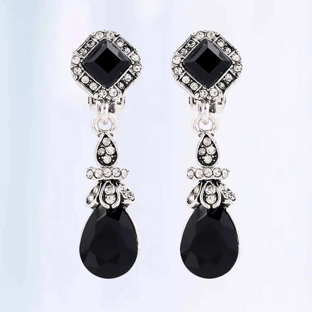 Orecchini a Goccia d'Acqua per Donne, Stile Vintage Senza Piercing, Materiale Premium, Regalo per Anniversario e Relazioni Pubbliche