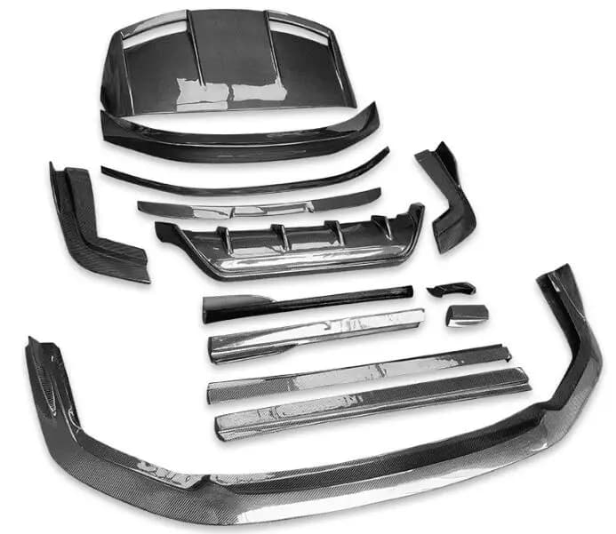 Carbon Fiber Vera Carrozzeria Kit for Lexus NX260 NX300 2022 2023 2024 2025 - Front bumper lip, Rear diffuser, Side miniskirts, Spoiler